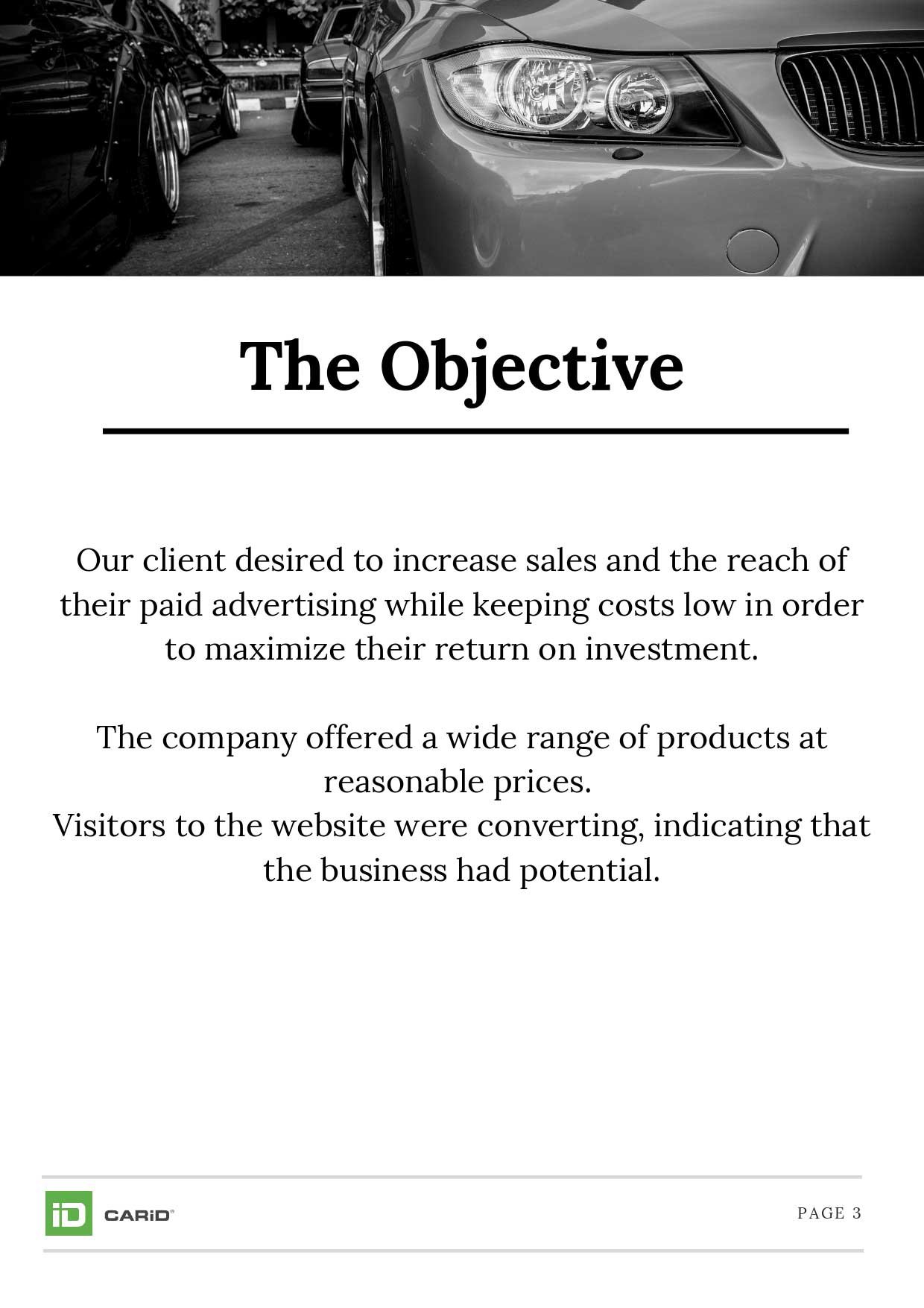 case study objective